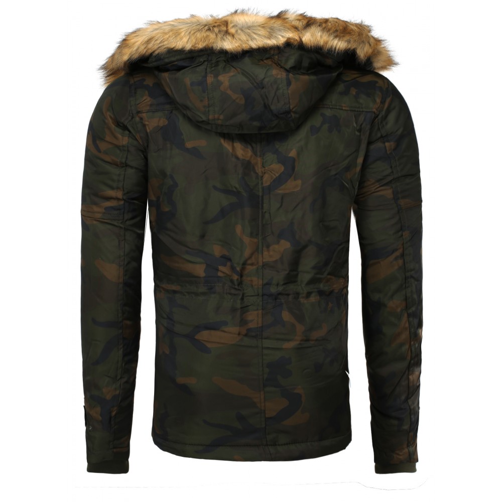 Geaca de Iarna Barbati Young & Rich Camuflaj 457 geci de piele - readytowear.ro