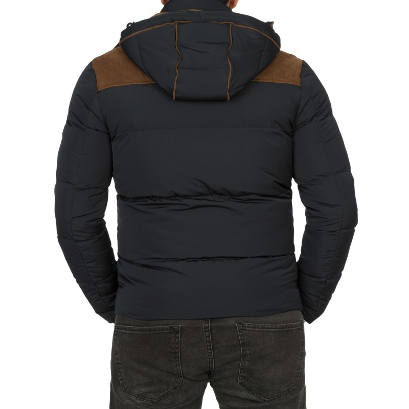 Geaca de Iarna Barbati Young & Rich Bleumarin 458 – Black Friday