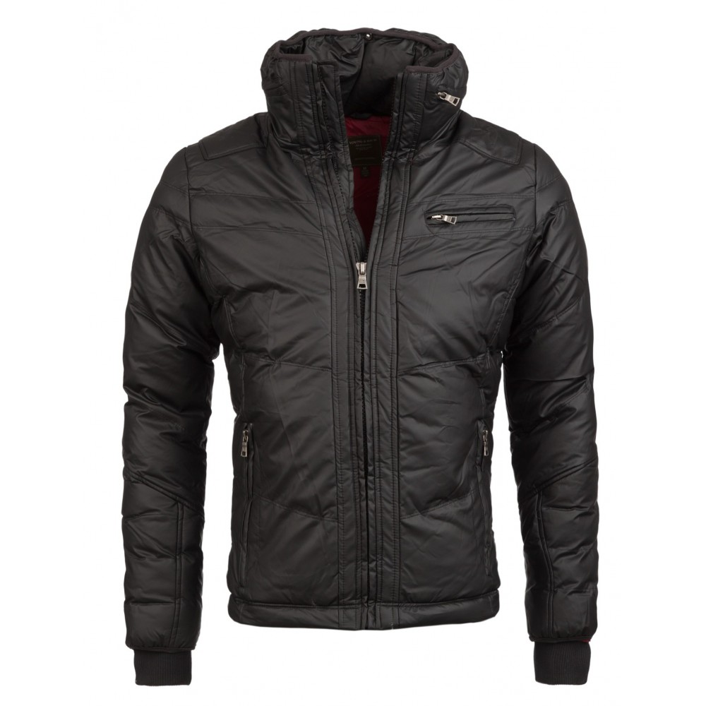 Geaca de Iarna Barbati Young & Rich Neagra 4997 Geaca de Iarna Barbati Young & Rich Neagra 4997 - readytowear.ro