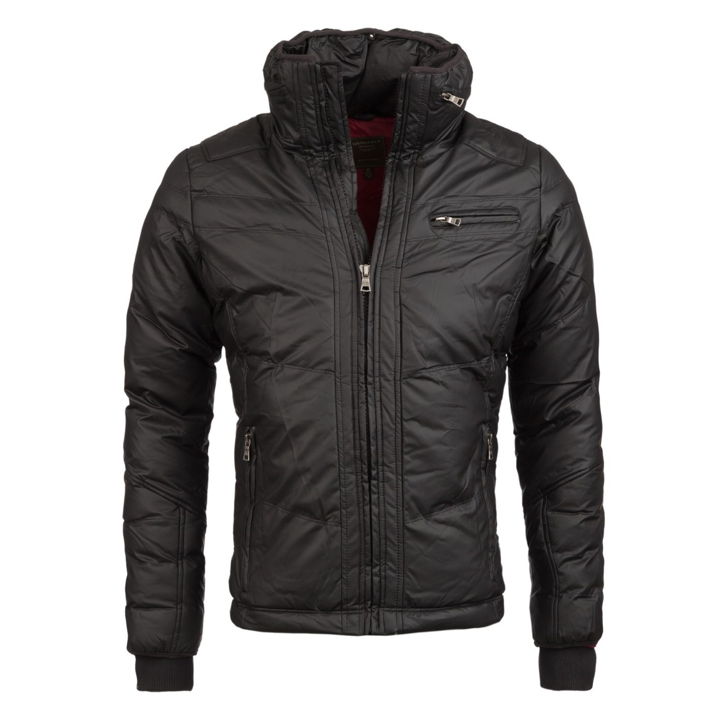 Geaca de Iarna Barbati Young & Rich Neagra 4997 – IMBRACAMINTE