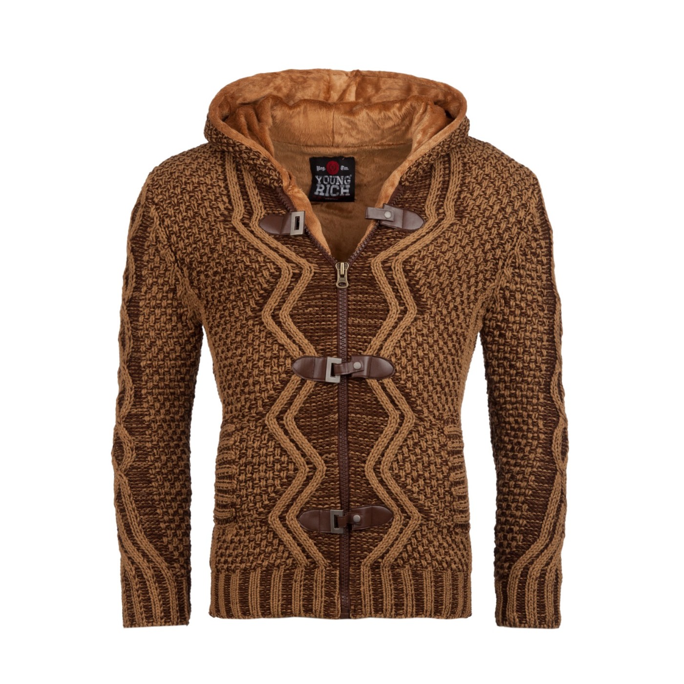 Jacheta-Cardigan Barbati Young & Rich Maro 5555 – IMBRACAMINTE