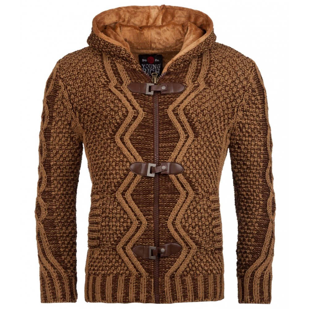 Jacheta-Cardigan Barbati Young & Rich Maro 5555 Jacheta-Cardigan Barbati Young & Rich Maro 5555 - readytowear