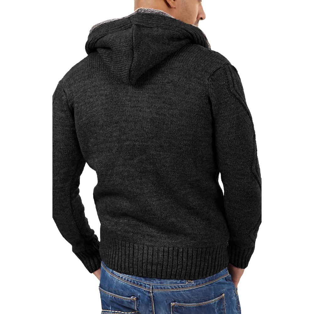 Jacheta-Cardigan Barbati Carisma Neagra 7049 Jacheta-Cardigan Barbati Carisma Neagra 7049 - readytowear.ro