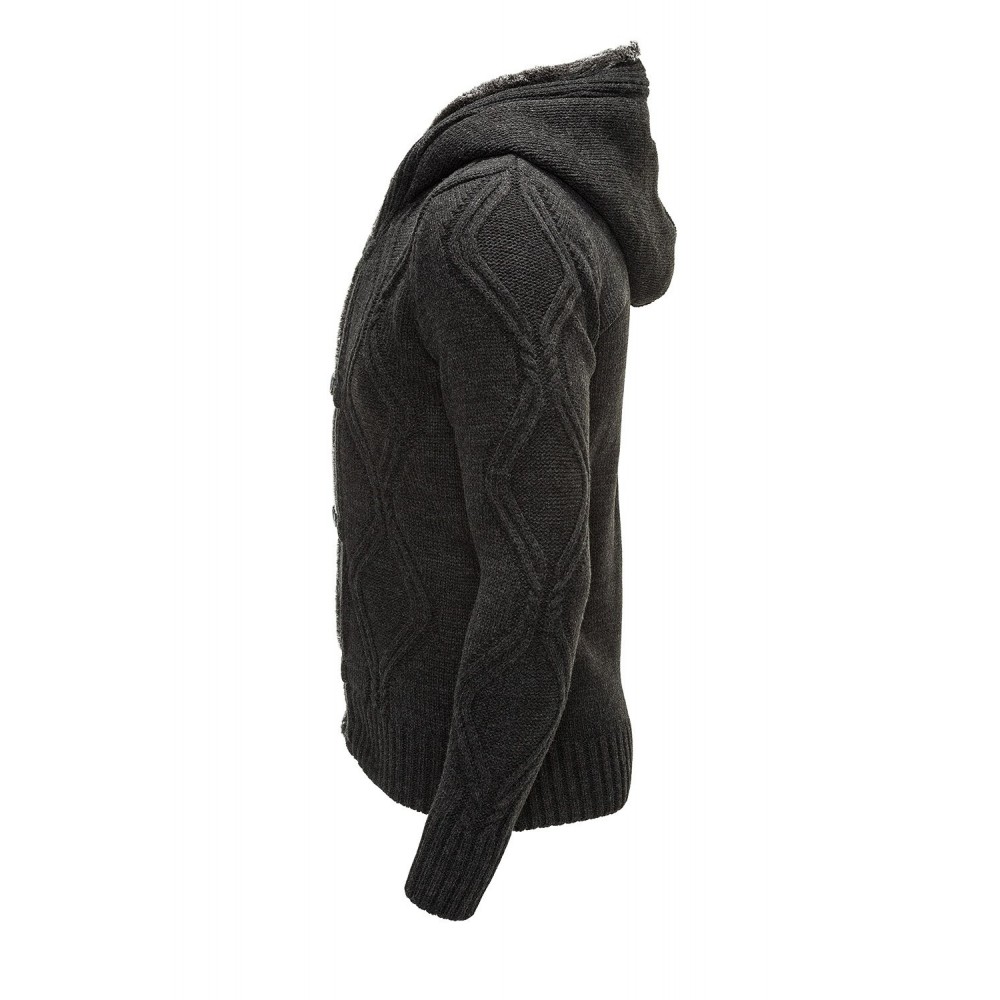 Jacheta-Cardigan Barbati Carisma Neagra 7049 Jacheta-Cardigan Barbati Carisma Neagra 7049 - readytowear.ro