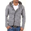 Jacheta-Cardigan Barbati Carisma Gri 7049 - readytowear.ro