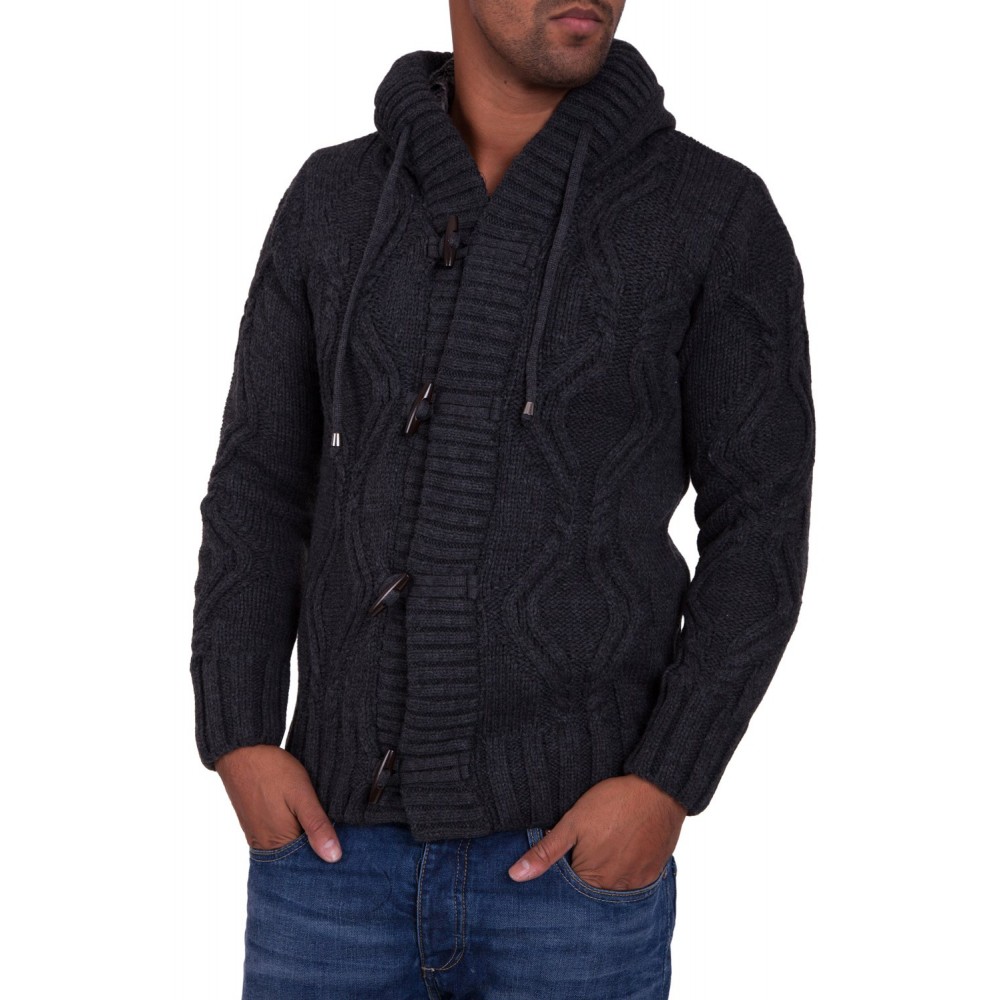 Jacheta-Pulover Barbati Carisma Antracit 7115 - readytowear