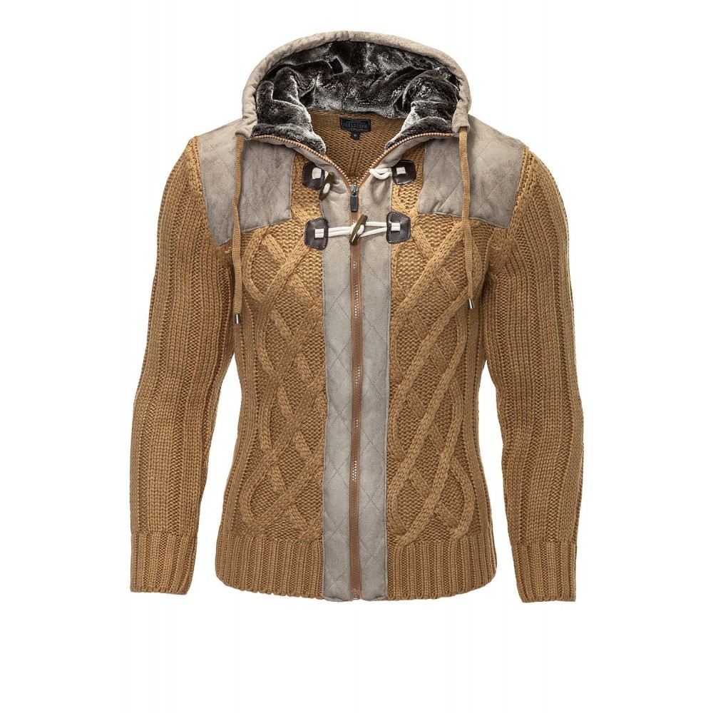 Jacheta-Pulover Barbati Carisma Camel 7116 - readytowear