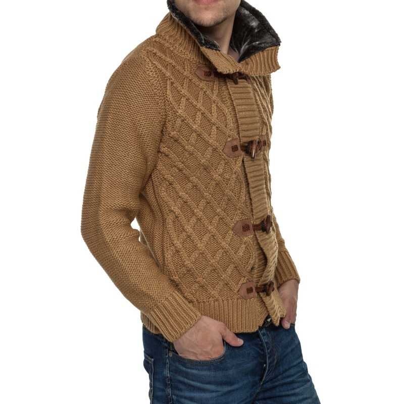 Jacheta-Pulover Tricotat Barbati Carisma Maro 7169 – IMBRACAMINTE