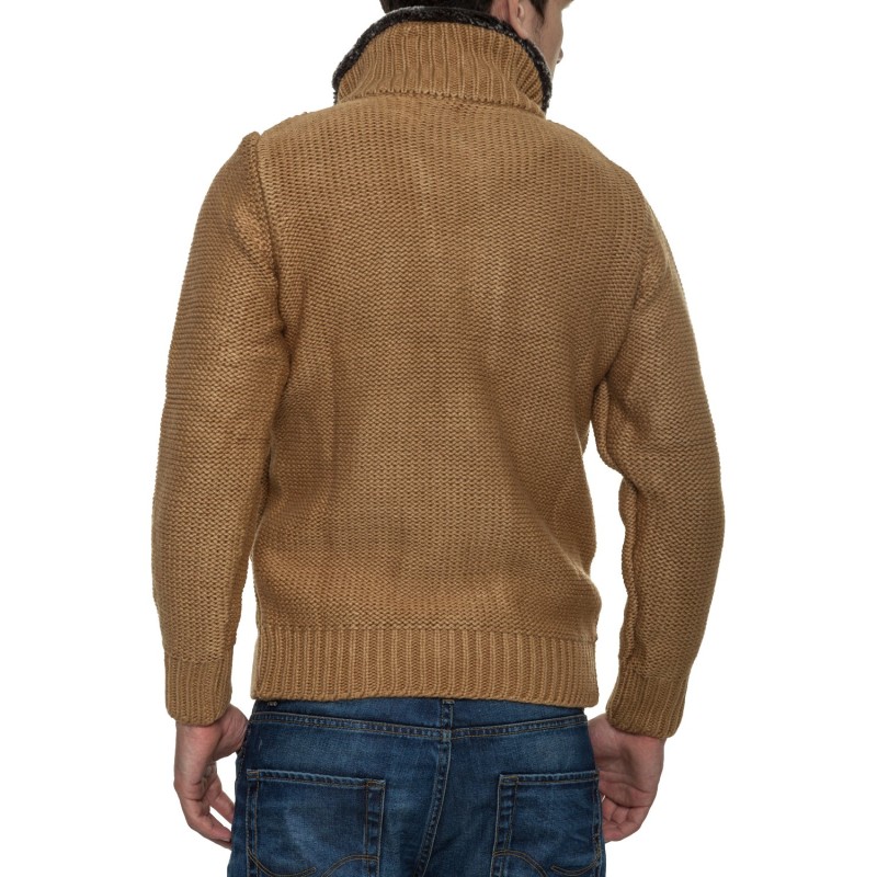 Jacheta-Pulover Tricotat Barbati Carisma Maro 7169 – IMBRACAMINTE