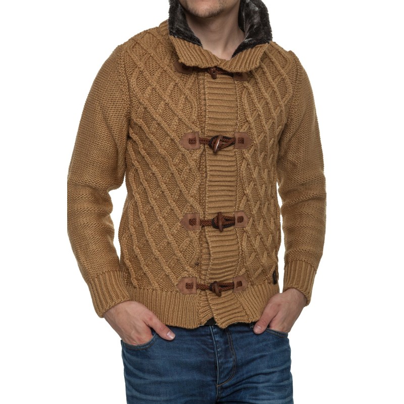 Jacheta-Pulover Tricotat Barbati Carisma Maro 7169 – IMBRACAMINTE
