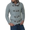 Jacheta-Pulover Tricotat Barbati Carisma Gri 7169 Jacheta-Pulover Tricotat Barbati Carisma Gri 7169 - readytowear.ro
