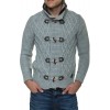 Jacheta-Pulover Tricotat Barbati Carisma Gri 7169 Jacheta-Pulover Tricotat Barbati Carisma Gri 7169 - readytowear.ro