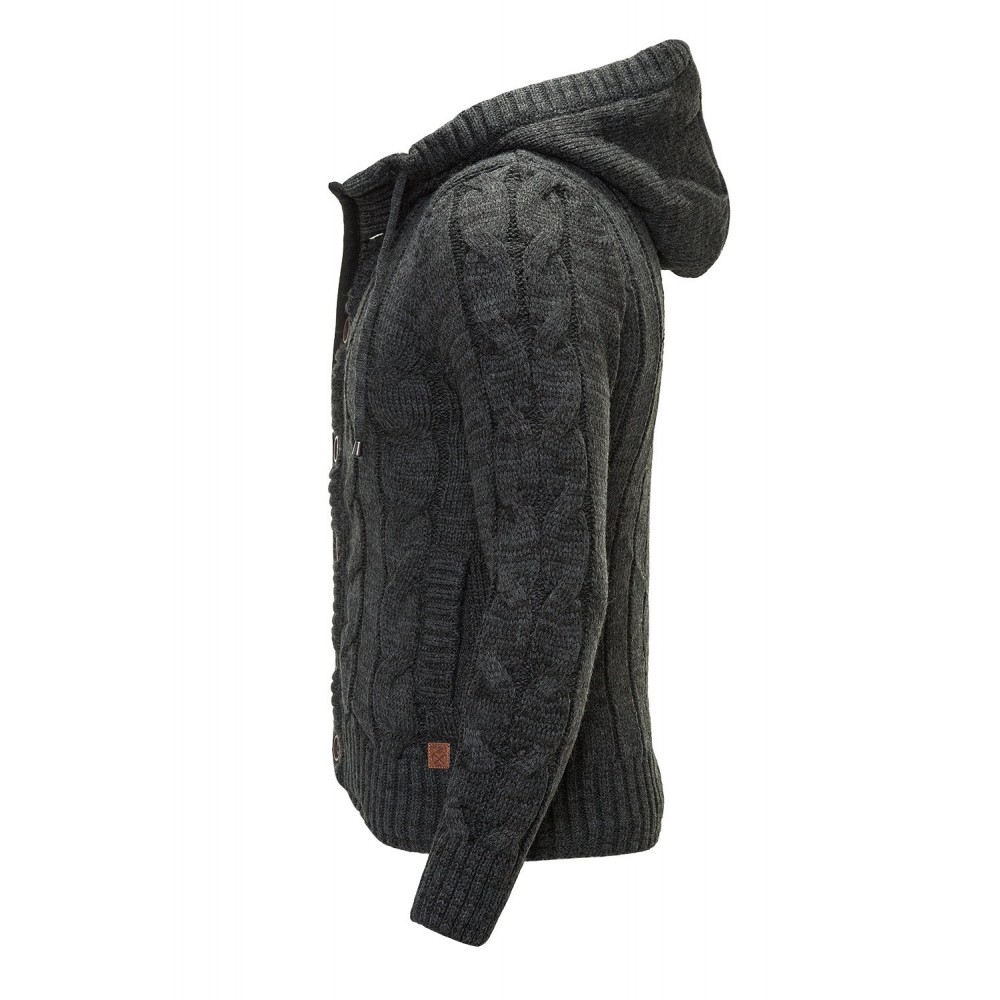 Jacheta-Hanorac Barbati Carisma Antracit Captuseala din Blana 7170 – Black Friday