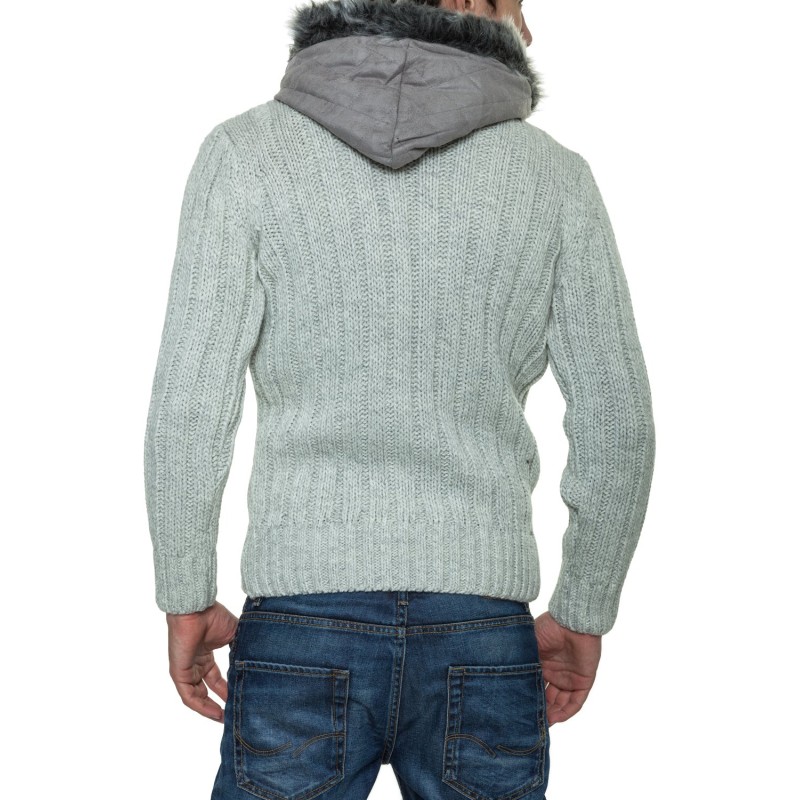 Jacheta-Pulover Tricotat Barbati Carisma Ecru 7173 – IMBRACAMINTE Jacheta-Pulover Tricotat Barbati Carisma Ecru 7173 – IMBRACAMINTE