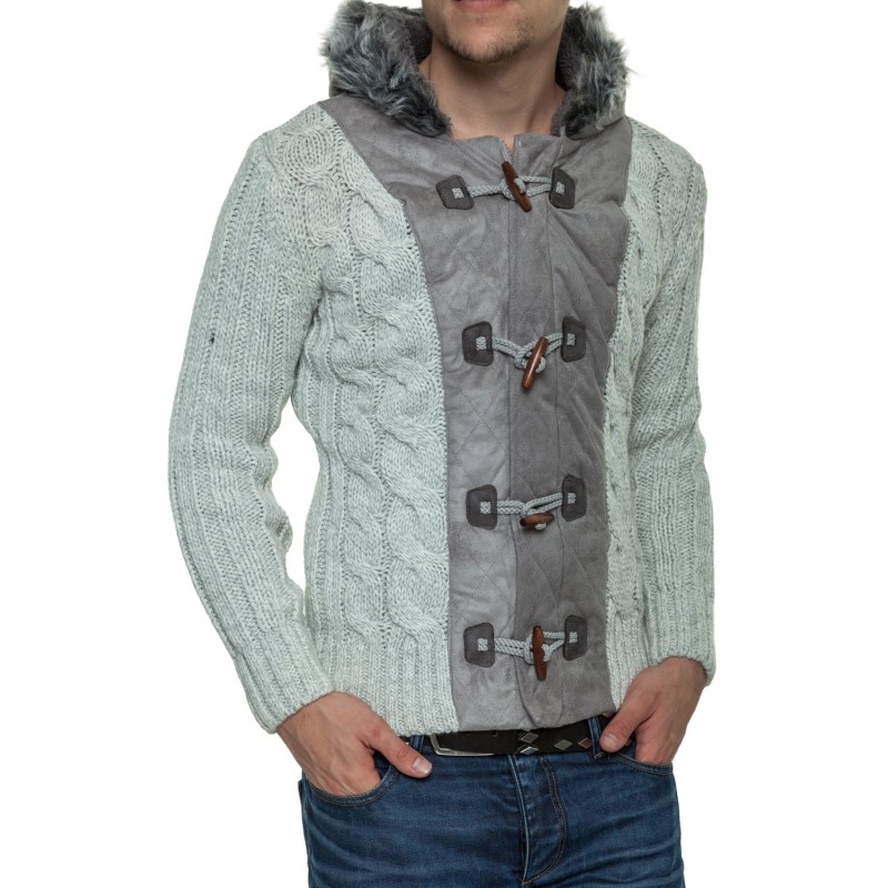 Jacheta-Pulover Tricotat Barbati Carisma Ecru 7173 – IMBRACAMINTE Jacheta-Pulover Tricotat Barbati Carisma Ecru 7173 – IMBRACAMINTE