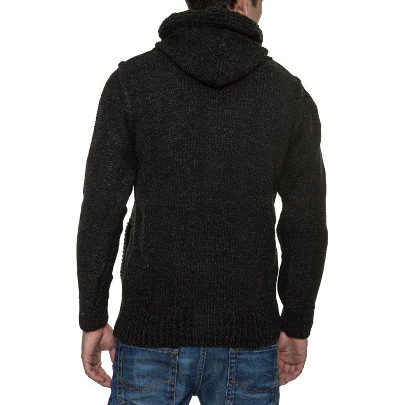 Jacheta-Pulover Tricotat Barbati Carisma Antracit 7185 – Black Friday