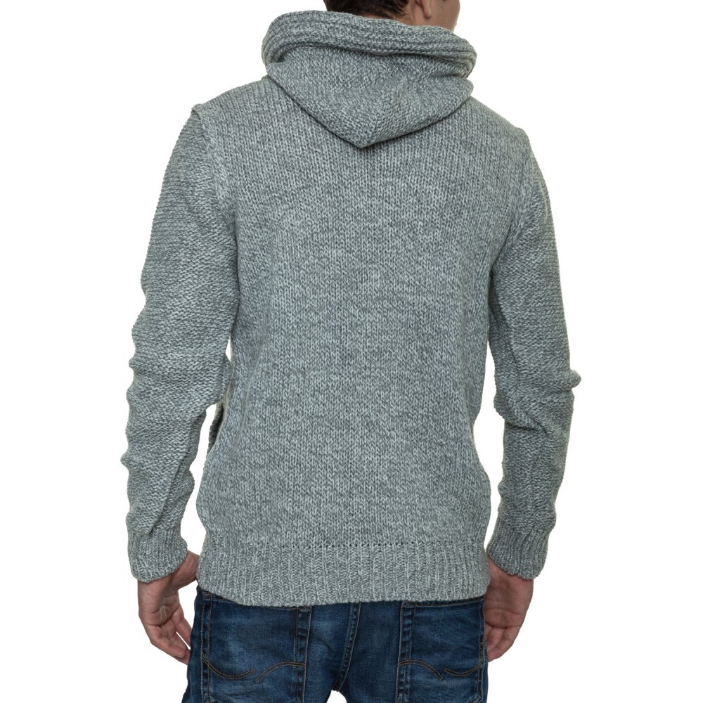 Jacheta-Pulover Tricotat Barbati Carisma Gri 7185 – IMBRACAMINTE