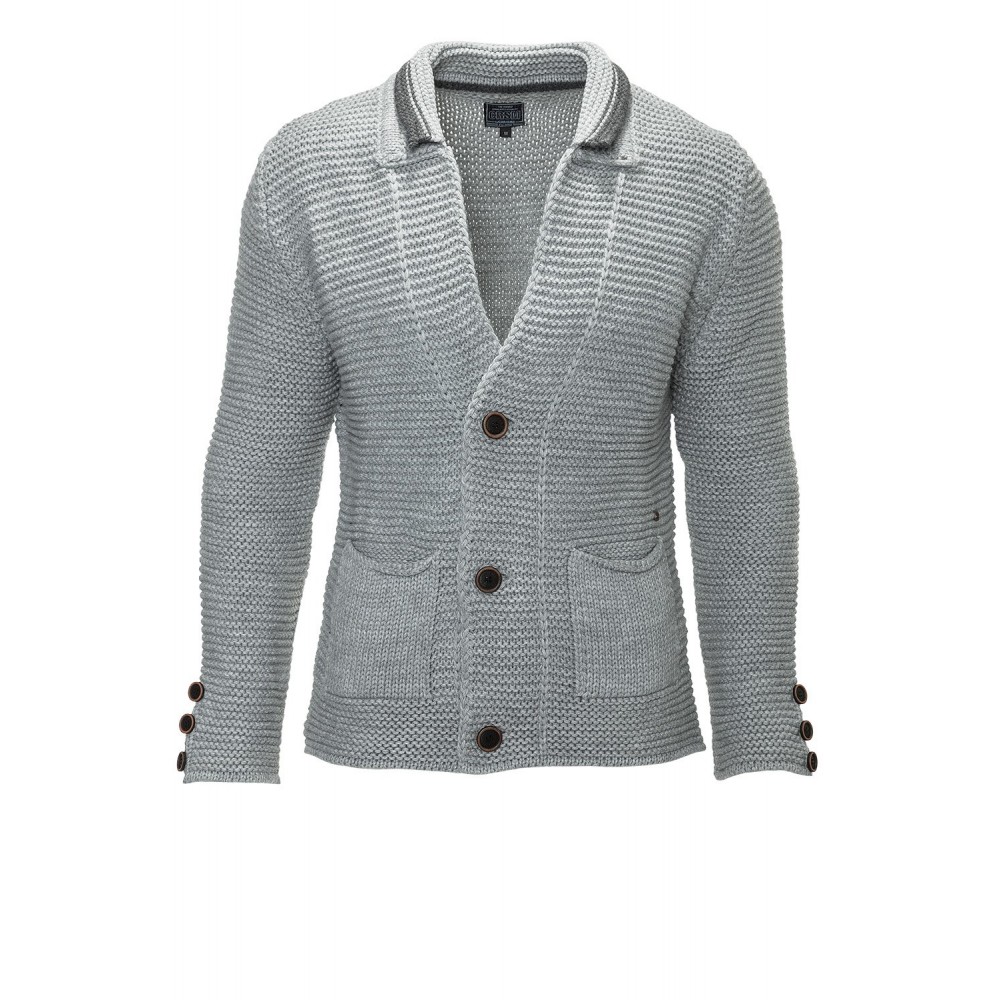 Jacheta-Pulover Barbati Carisma Gri 7207 - readytowear
