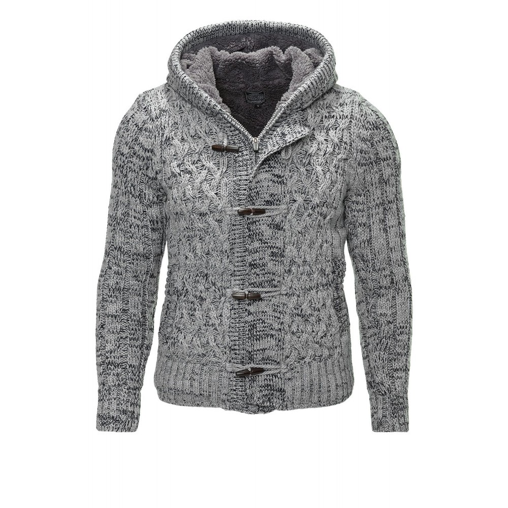Jacheta Tricotata Barbati Carisma Gri 7213 Jacheta Tricotata Barbati Carisma Gri 7213 - readytowear