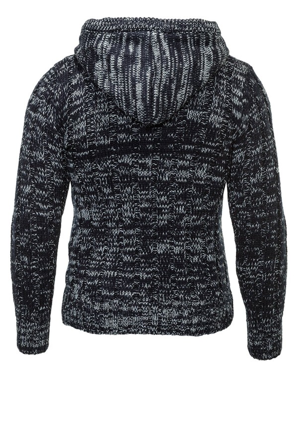 Jacheta Tricotata Barbati Carisma Bleumarin 7213 – Black Friday — fotografia 3