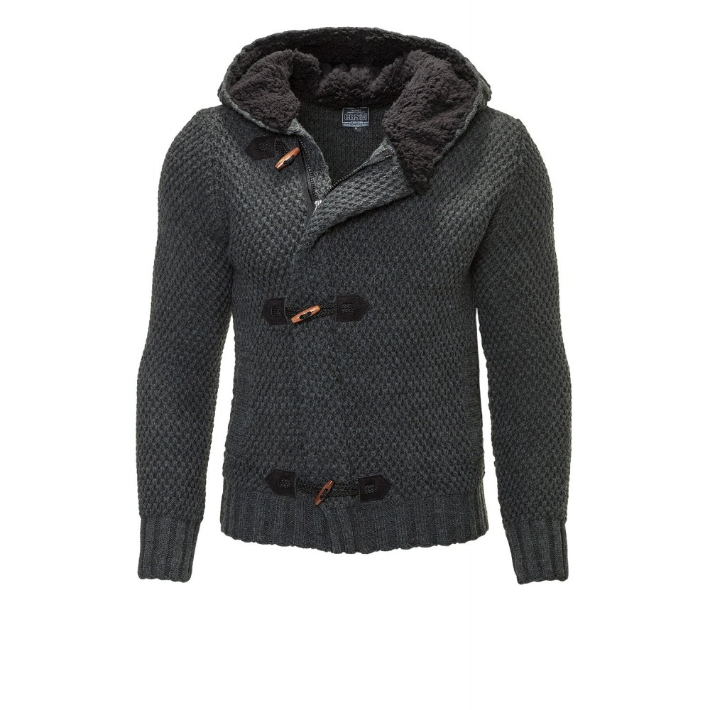 Jacheta Tricotata Barbati Carisma Antracit 7215 Jacheta Tricotata Barbati Carisma Antracit 7215 - readytowear.ro