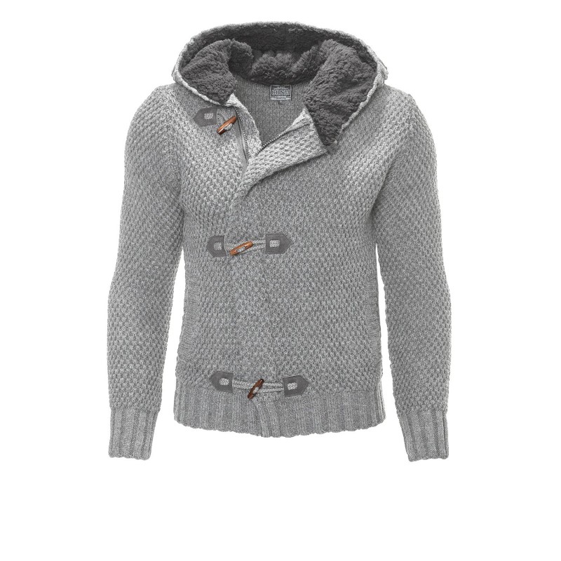 Jacheta Tricotata Barbati Carisma Gri 7215 – IMBRACAMINTE