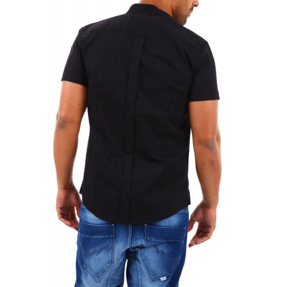 Camasa cu maneca scurta Barbati Carisma Neagra 9006 geci de piele - readytowear.ro