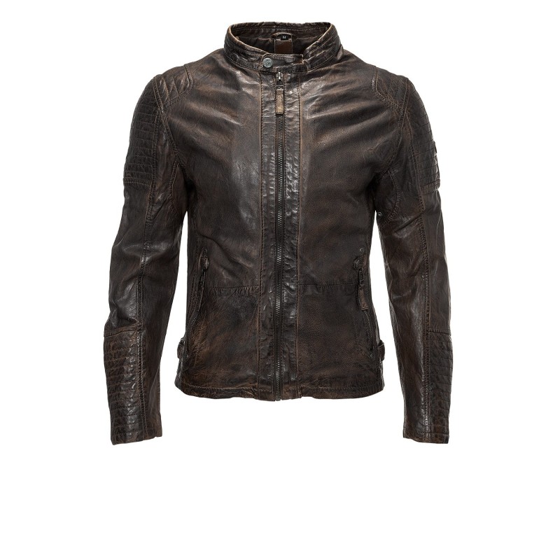 Geaca de Piele Barbati Gipsy Maro inchis Drago LASOV – Black Friday