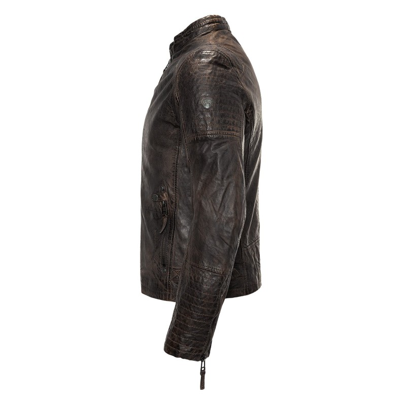 Geaca de Piele Barbati Gipsy Maro inchis Drago LASOV – Black Friday