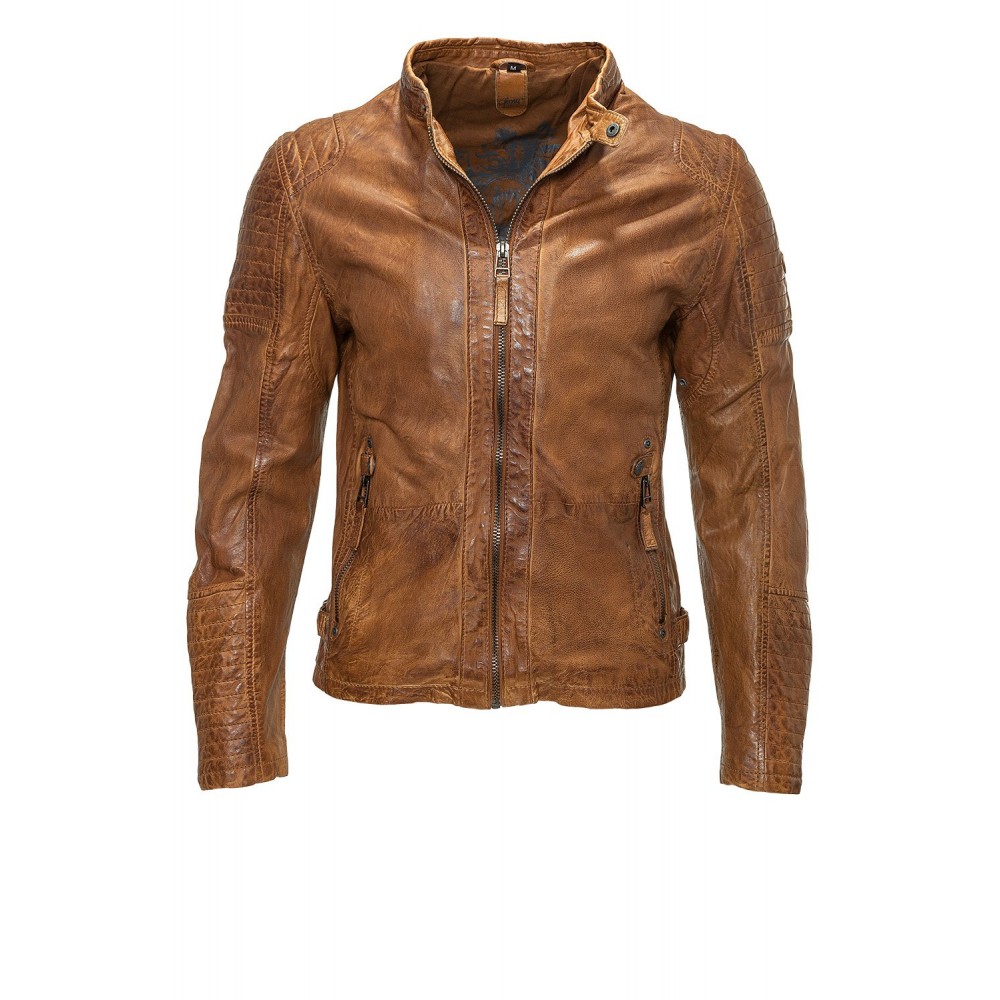 Geaca de Piele Barbati Gipsy Coniac Drago LASOV - readytowear