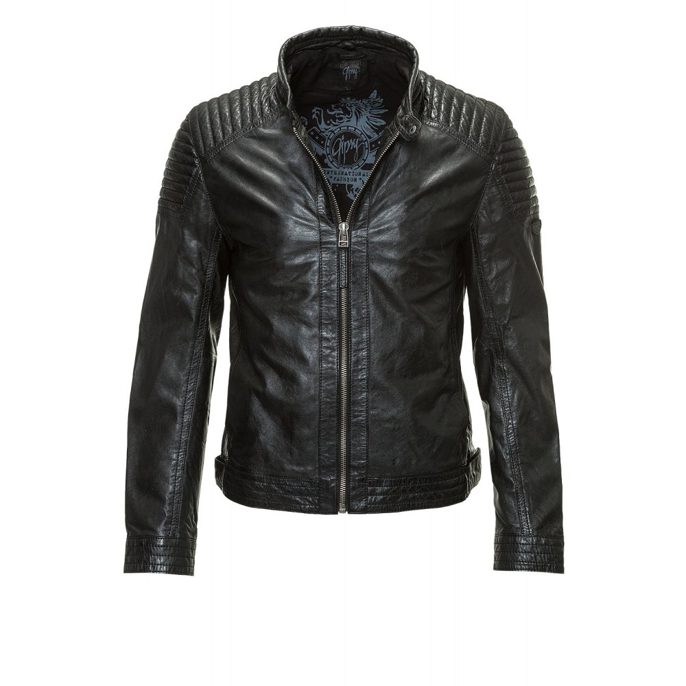 Geaca de Piele Barbati Gipsy Neagra Stevie LEGV Geaca de Piele Barbati Gipsy Neagra Stevie LEGV - readytowear.ro