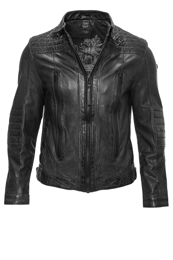 Geaca de Piele Naturala Barbati Gipsy Antracit Trace SF LASAV – Black Friday — fotografia 1