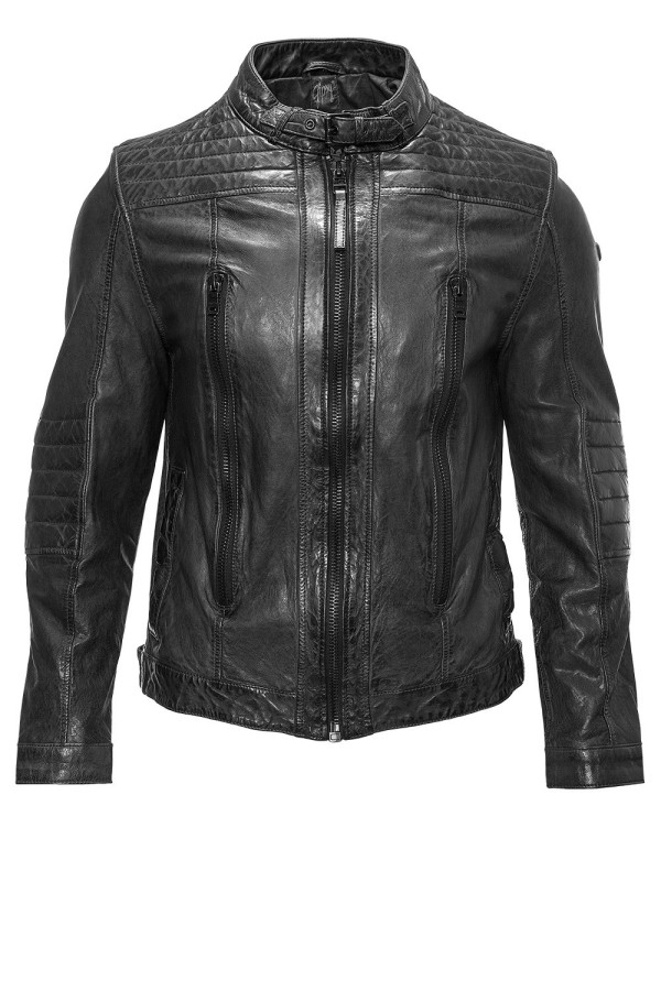 Geaca de Piele Naturala Barbati Gipsy Antracit Trace SF LASAV – Black Friday — fotografia 2