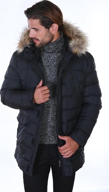 Geaca de Iarna Barbati Carisma Neagra 1112
