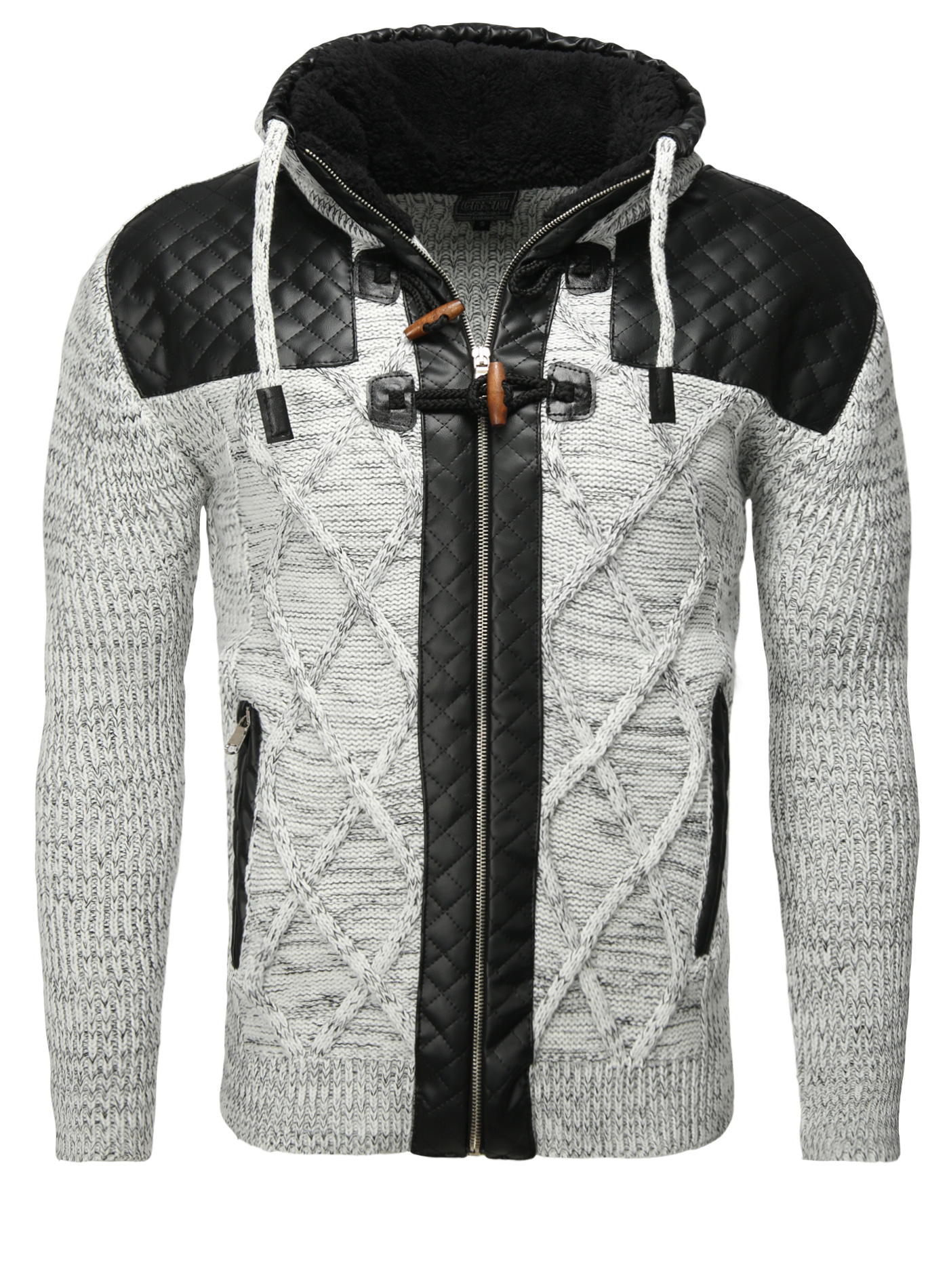 Jacheta-Cardigan Barbati Carisma Alba 7293