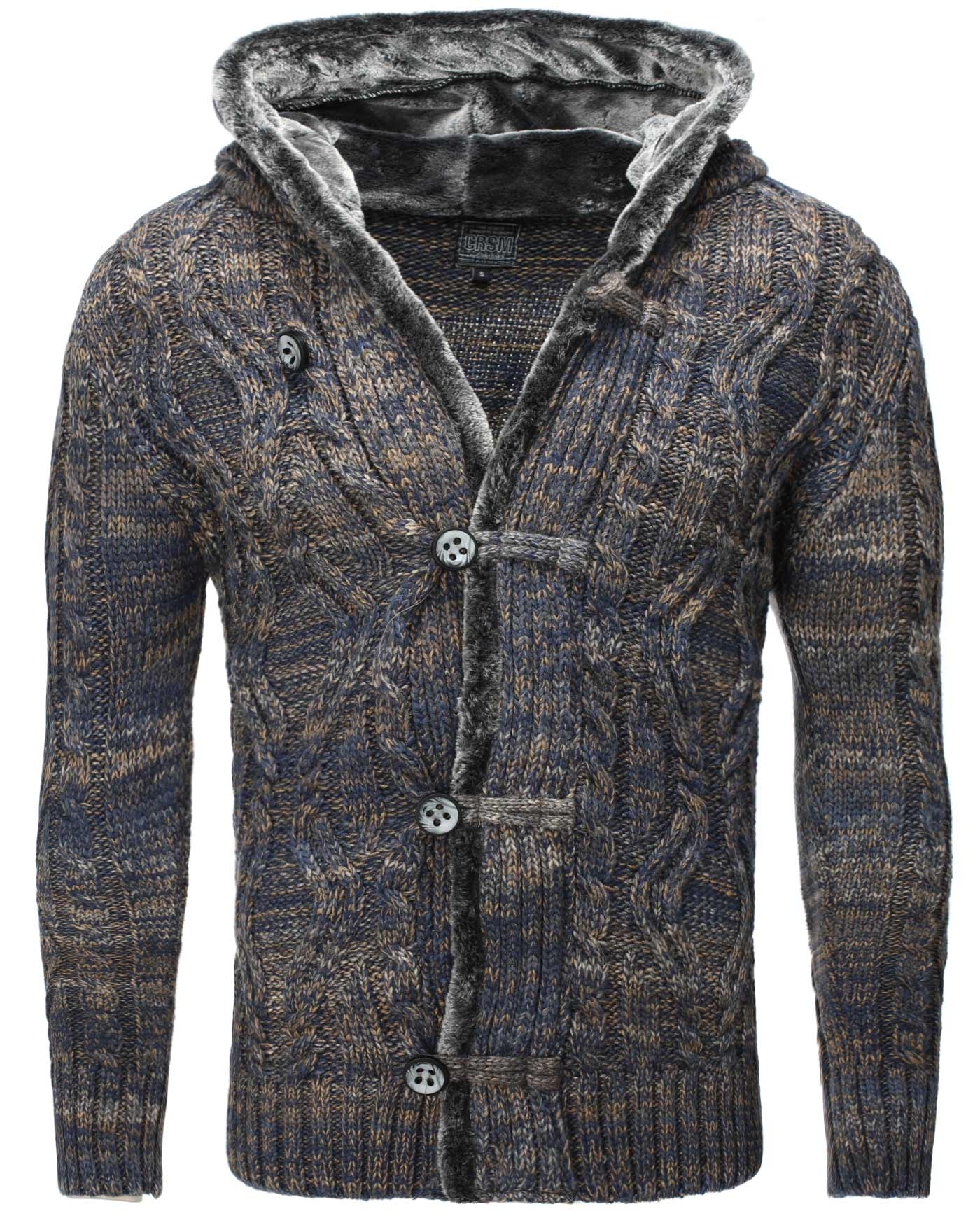 Jacheta-Cardigan Barbati Carisma Camel 7344