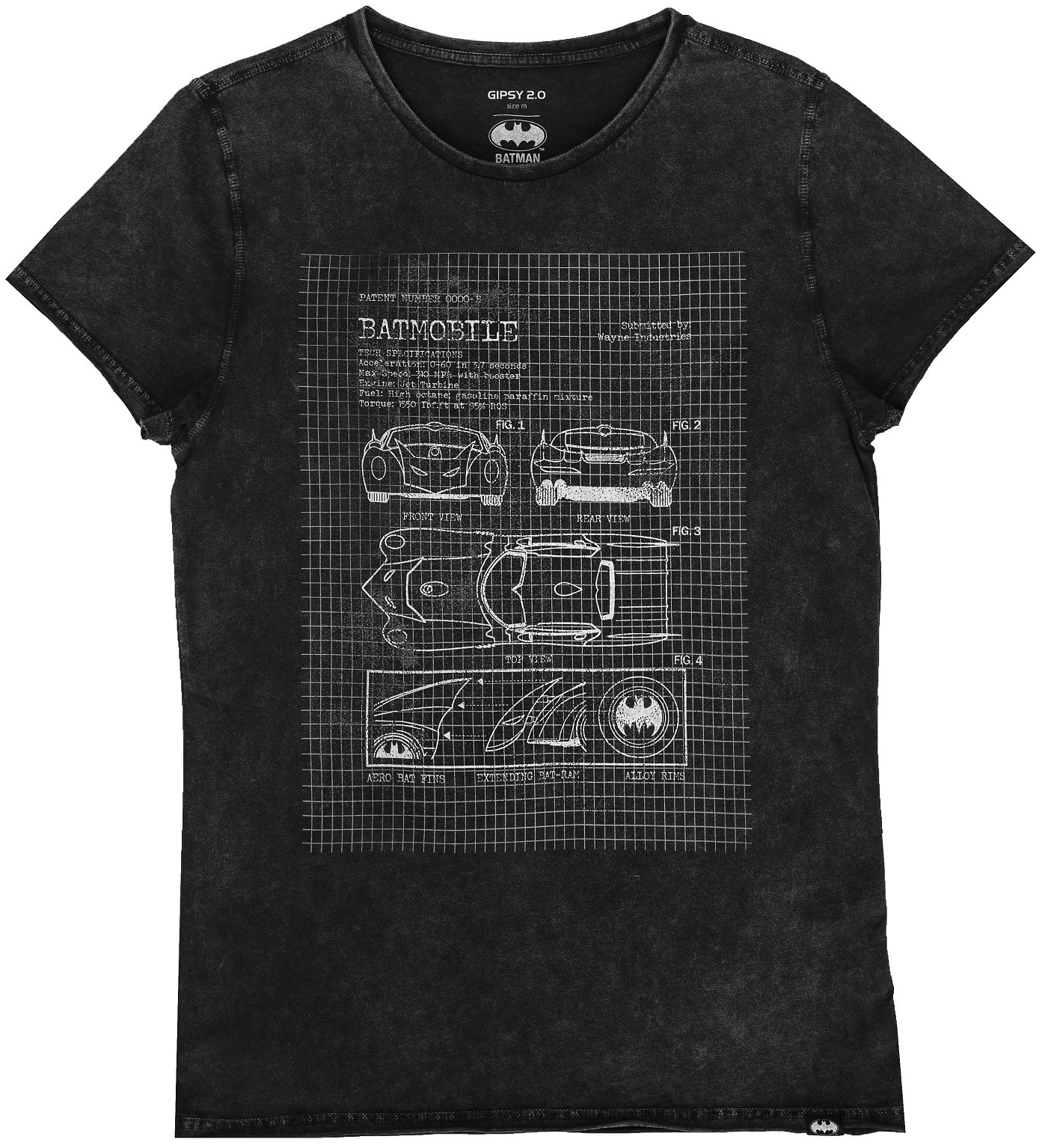 Tricou Barbati Gipsy Negru Batmobile