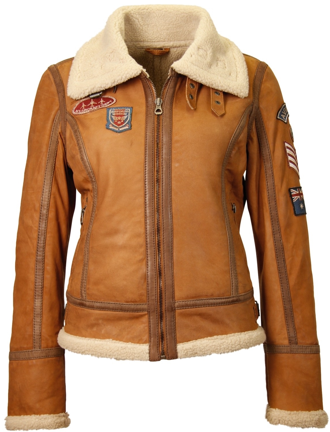 Cojoc Din Piele Naturala Dama Gipsy Camel Boo LABRIV