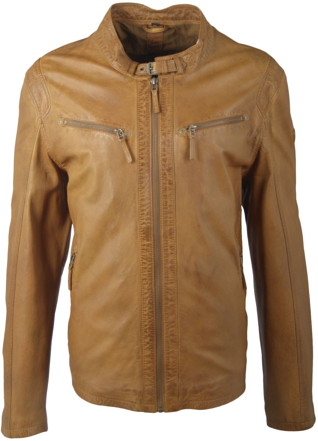 Geaca de Piele Naturala Barbati Gipsy Coniac Coby S16 LAKEV
