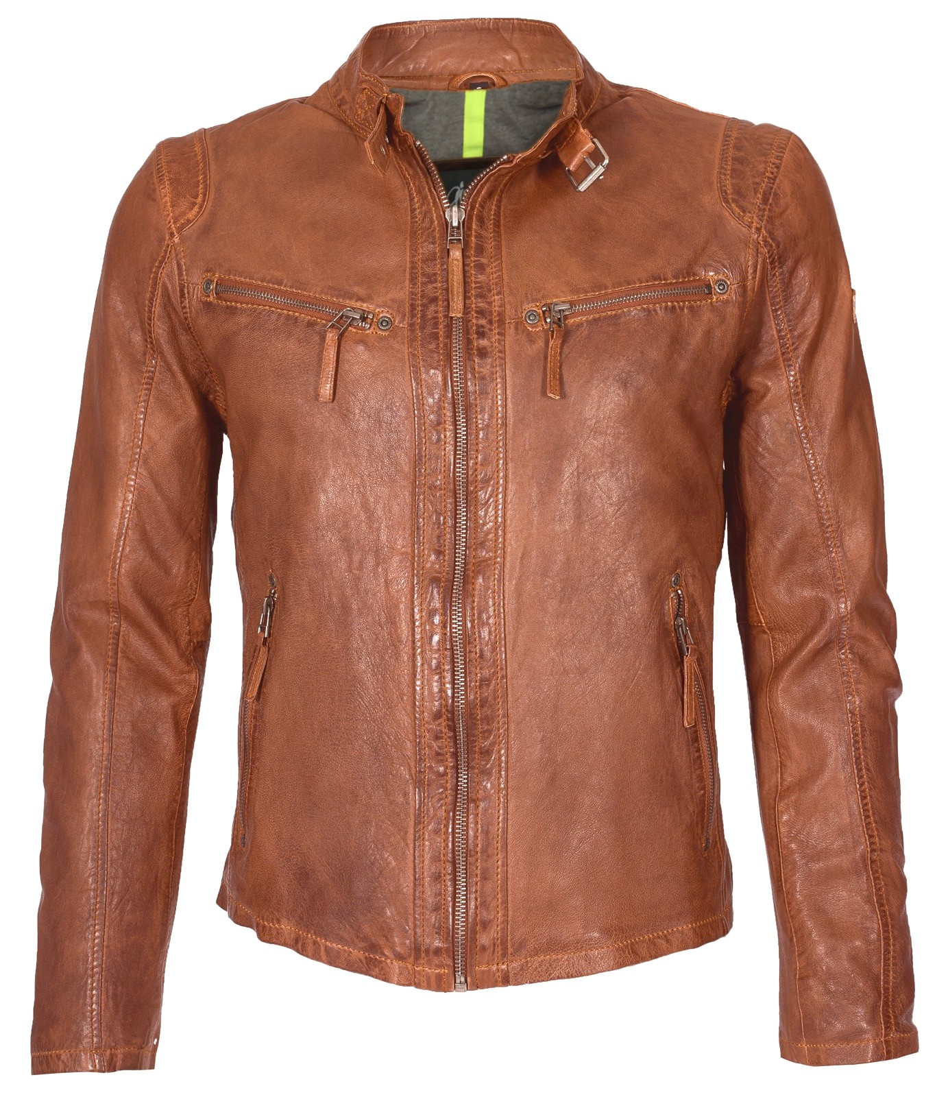 Geaca de Piele Naturala Barbati Gipsy Whisky Como LAKEV