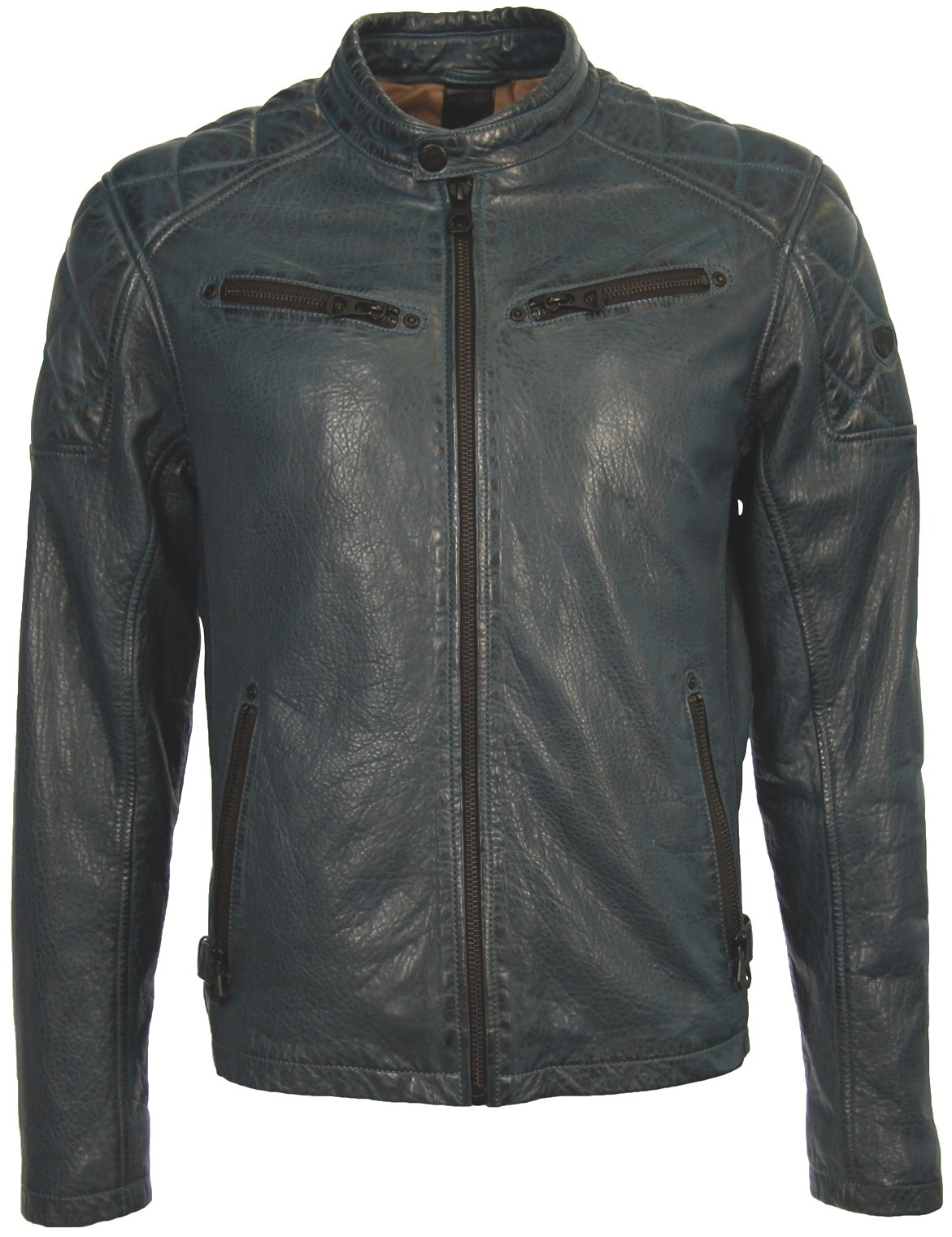 Geaca de Piele Naturala Barbati Gipsy Petrol Conner NSLBV
