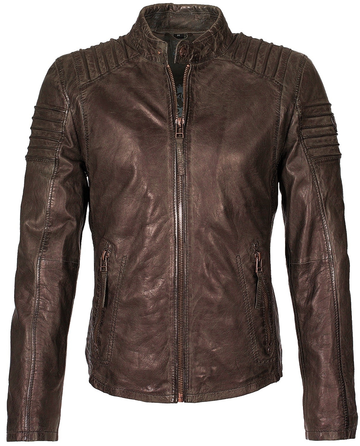 Geaca de Piele Naturala Barbati Gipsy Maro inchis Copper W16 LVW