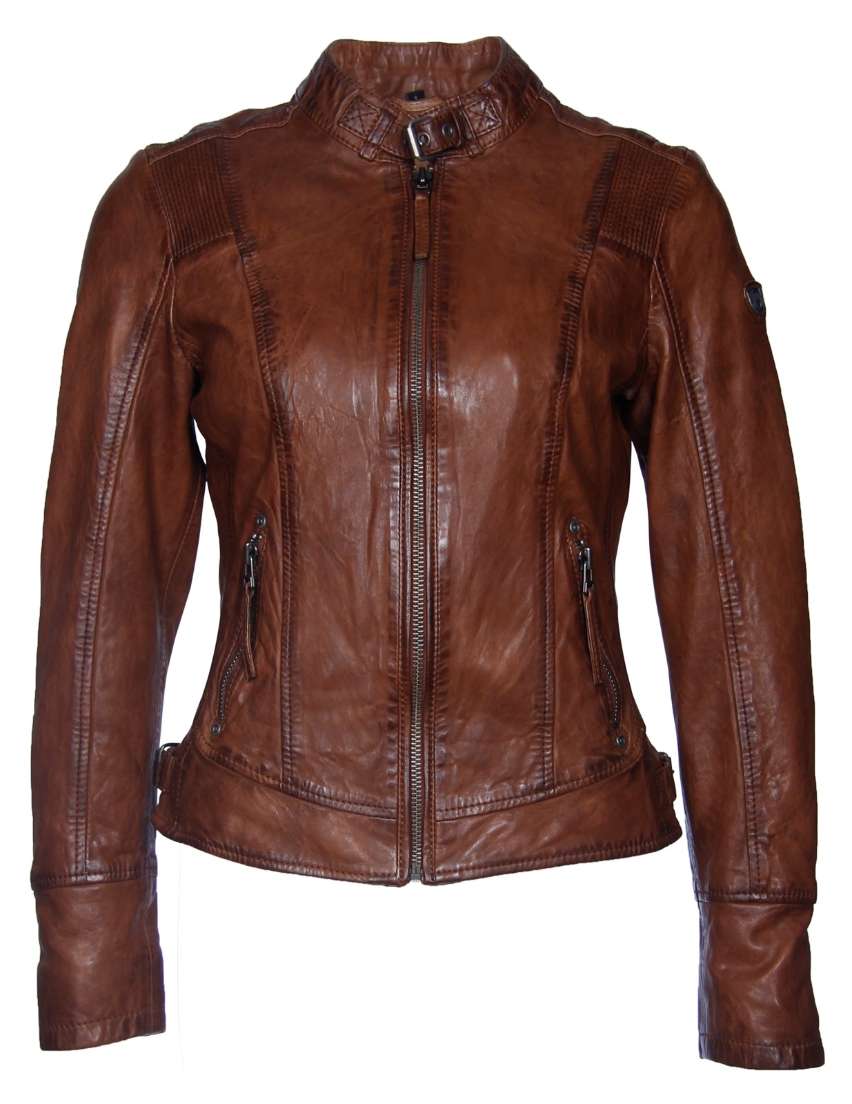 Geaca de Piele Naturala Dama Gipsy Coniac Daisy NSLVW