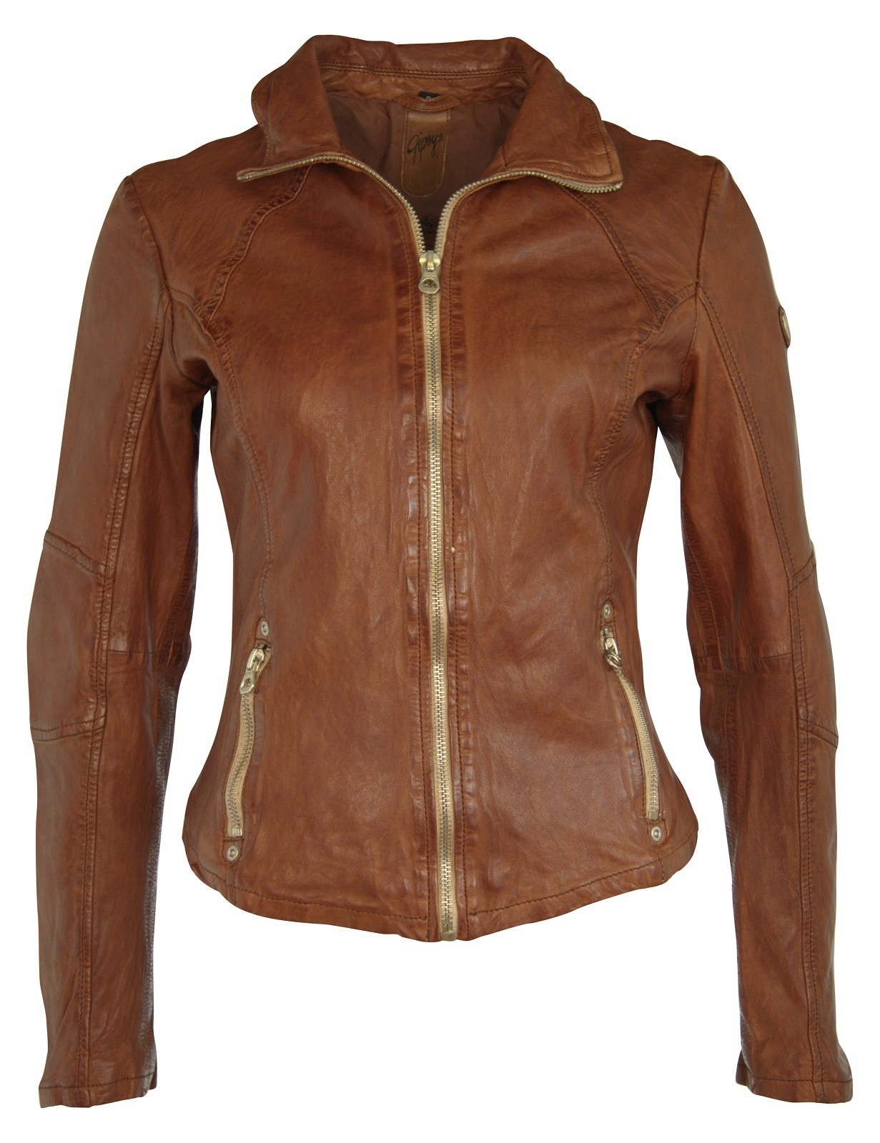 Geaca de Piele Naturala Dama Gipsy Coniac Elya W17 LAWOV