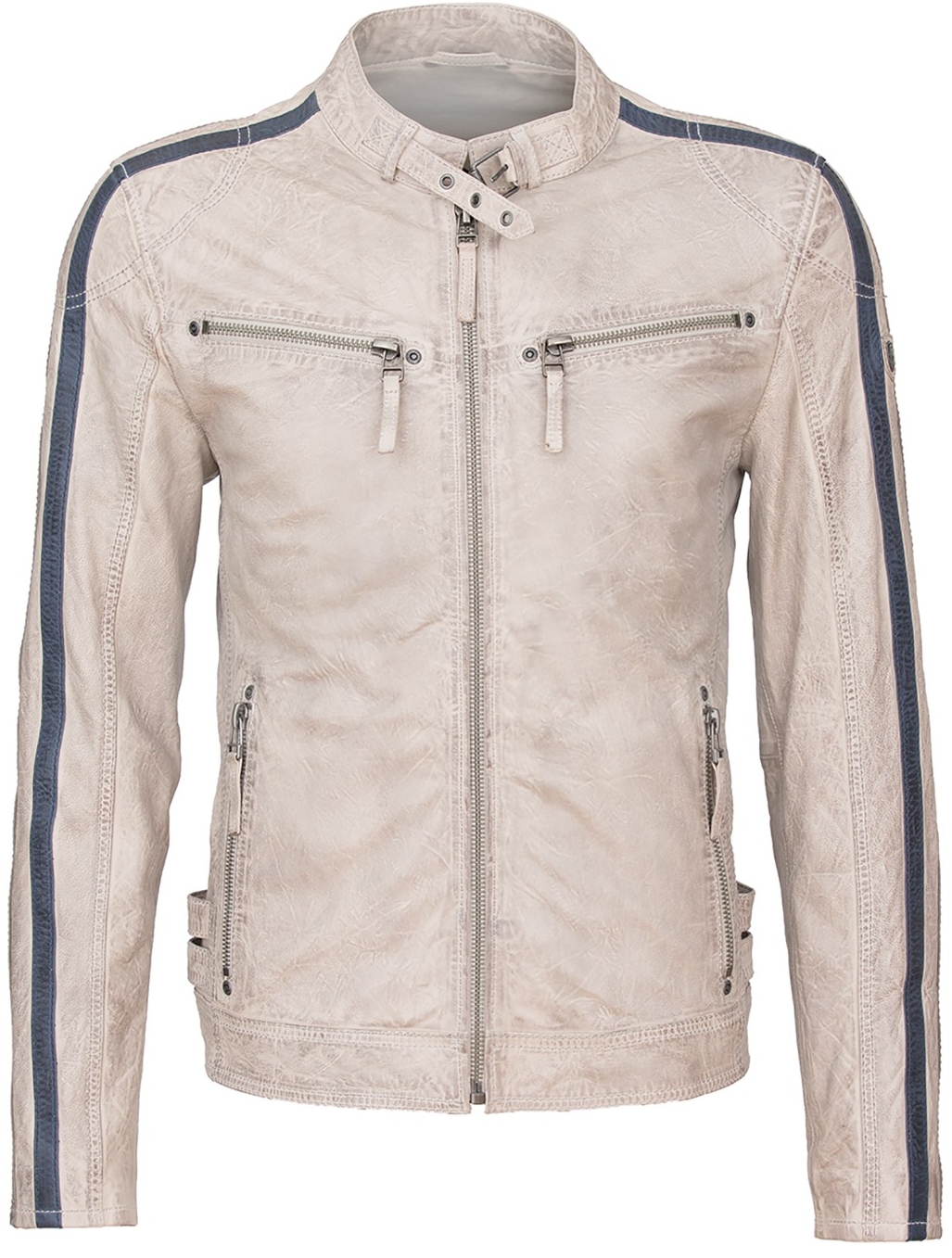 Geaca de Piele Naturala Barbati Gipsy Gri Heroes SF LVW