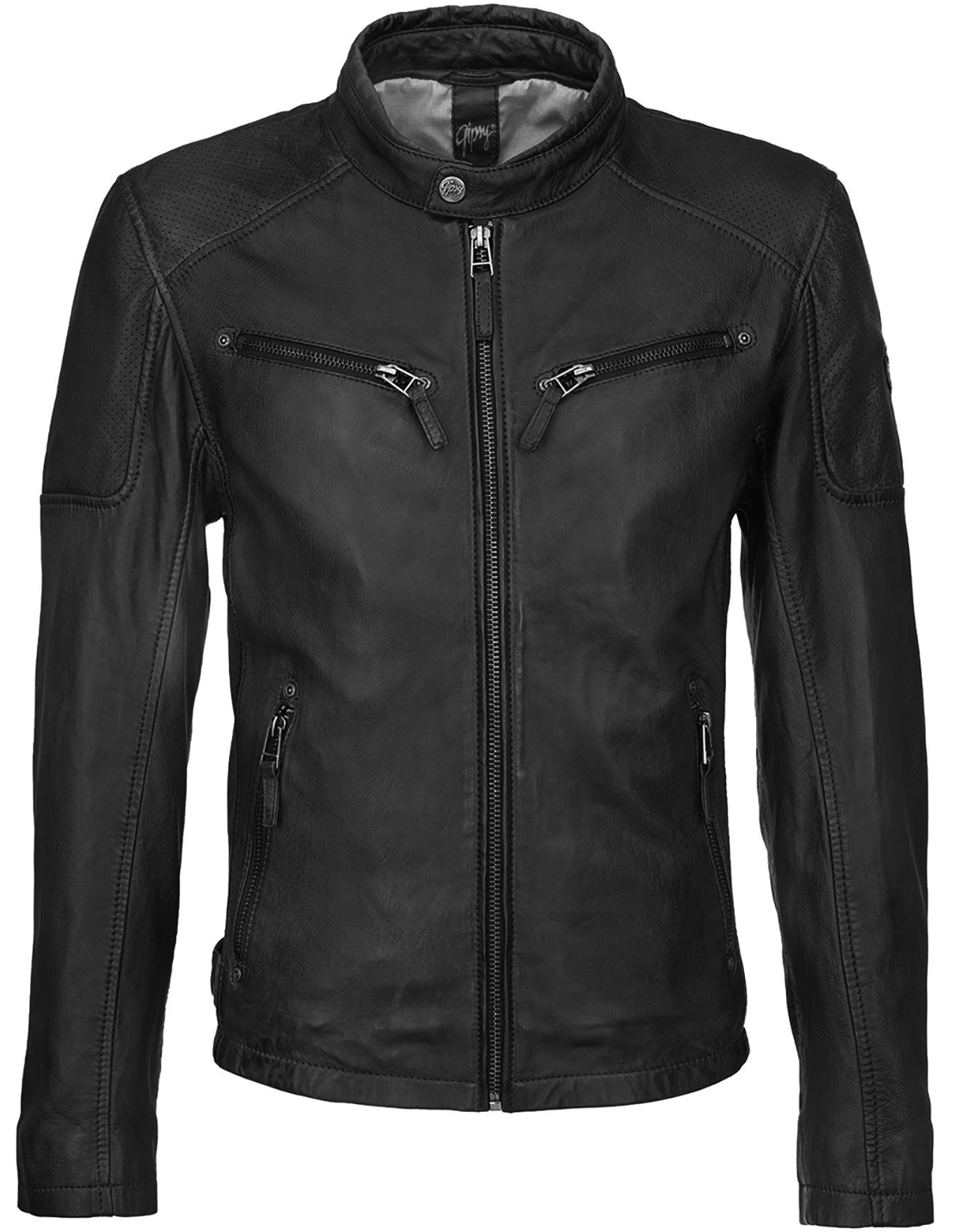 Geaca de Piele Naturala Barbati Gipsy Neagra Marc LAKEV