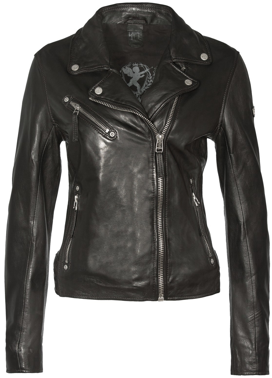 Geaca de Piele Naturala Dama Gipsy Neagra PGG W14 LEGV