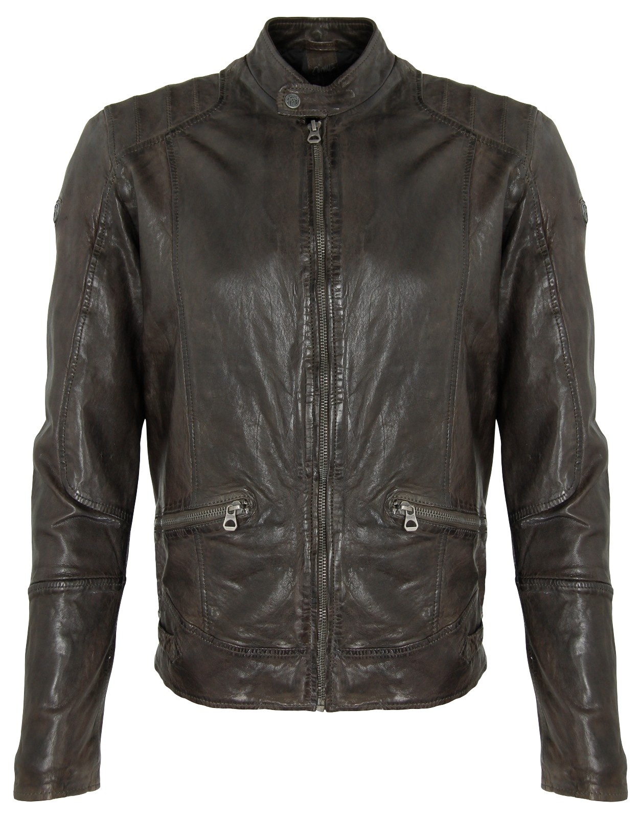 Geaca de Piele Naturala Barbati Gipsy Olive Raol LAWOV