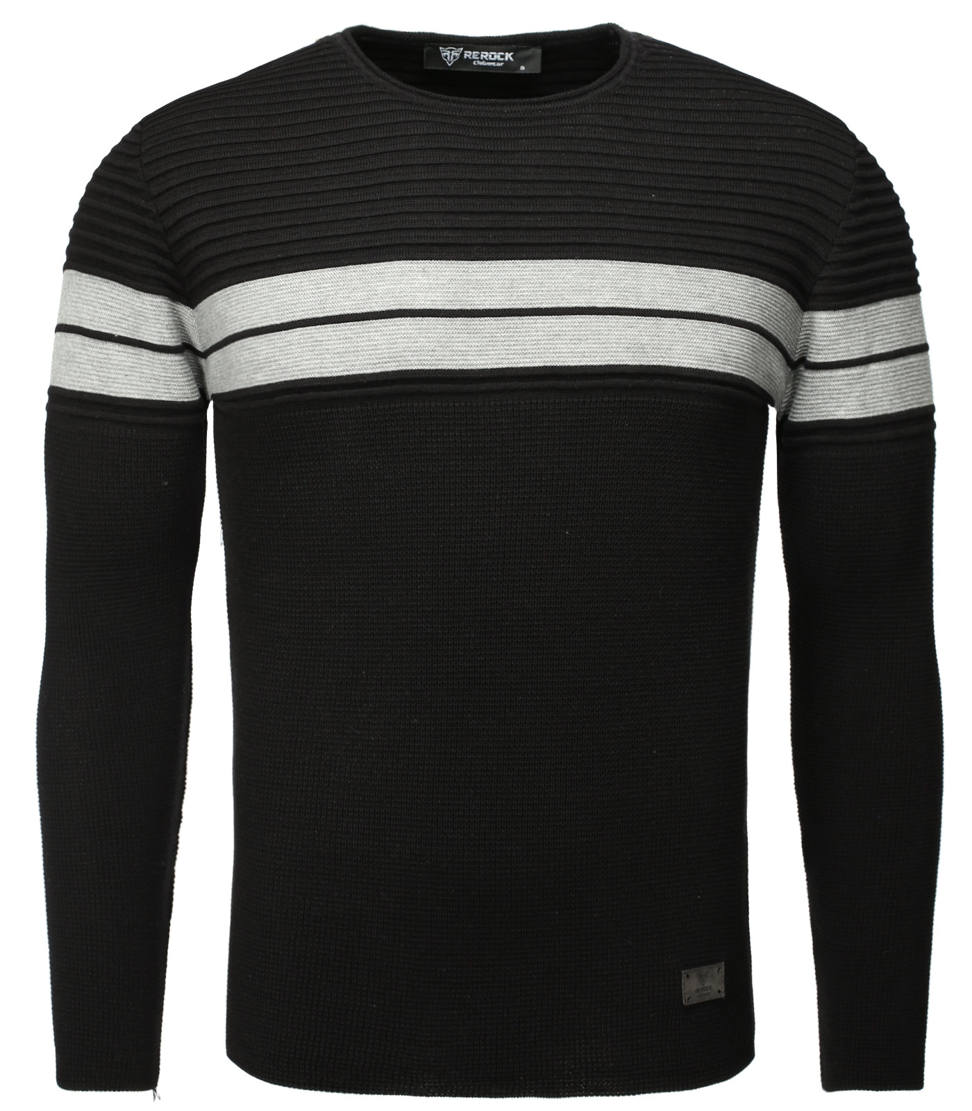 Pulover Tricotat Barbati ReRock Negru 592