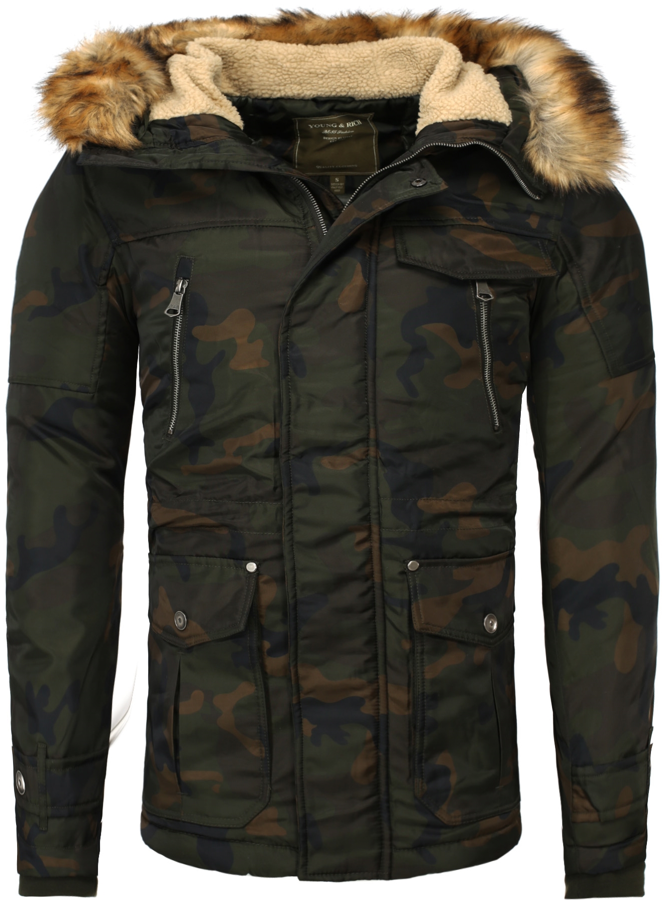 Geaca de Iarna Barbati Young & Rich Camuflaj 457